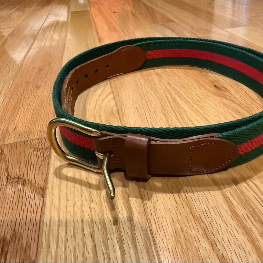 Green and Red Men's Belt